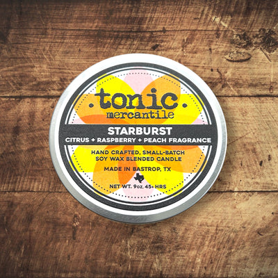 Starburst Tie Dye Color Swirl Candle - 9oz
