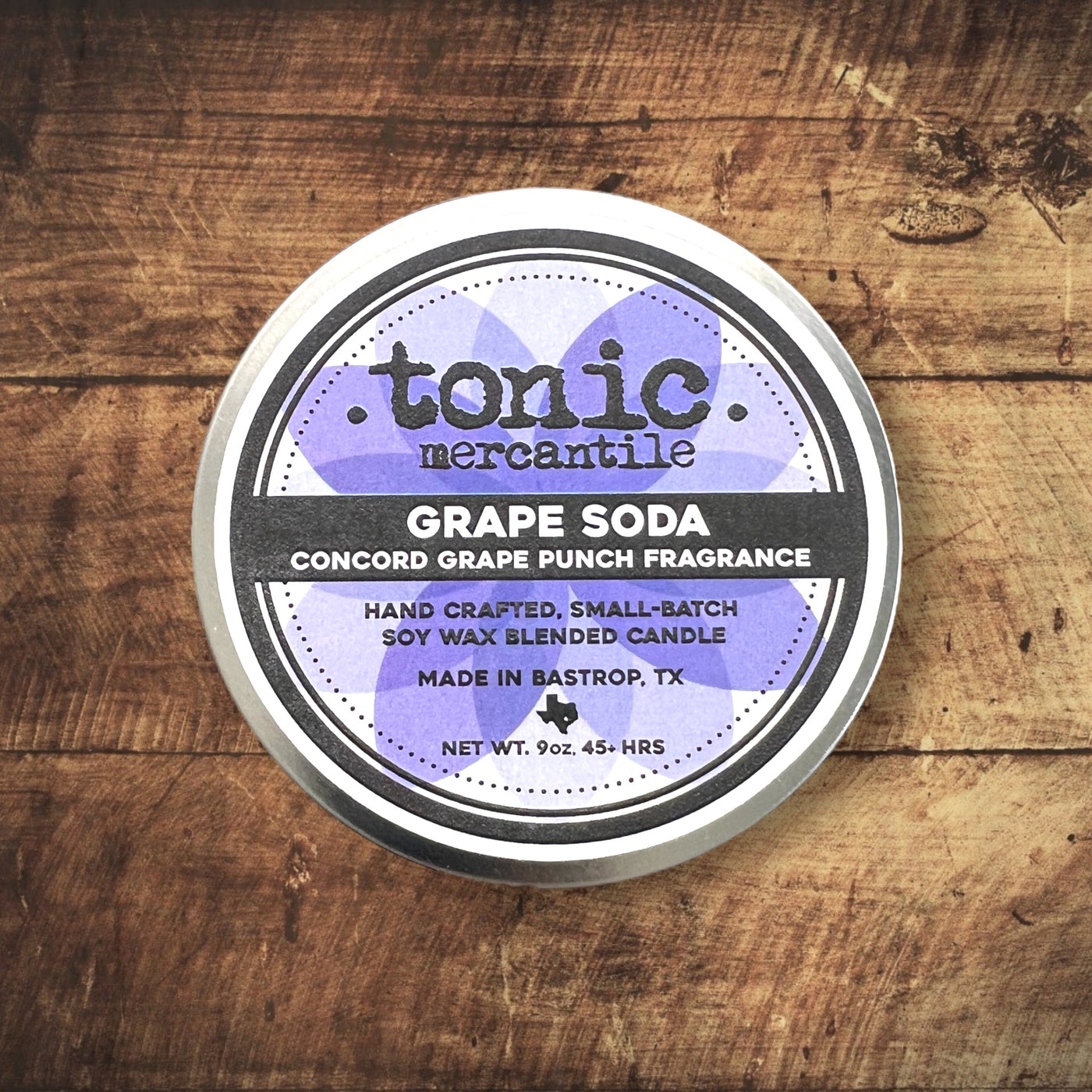 Grape Soda Tie Dye Color Swirl Candle - 9oz
