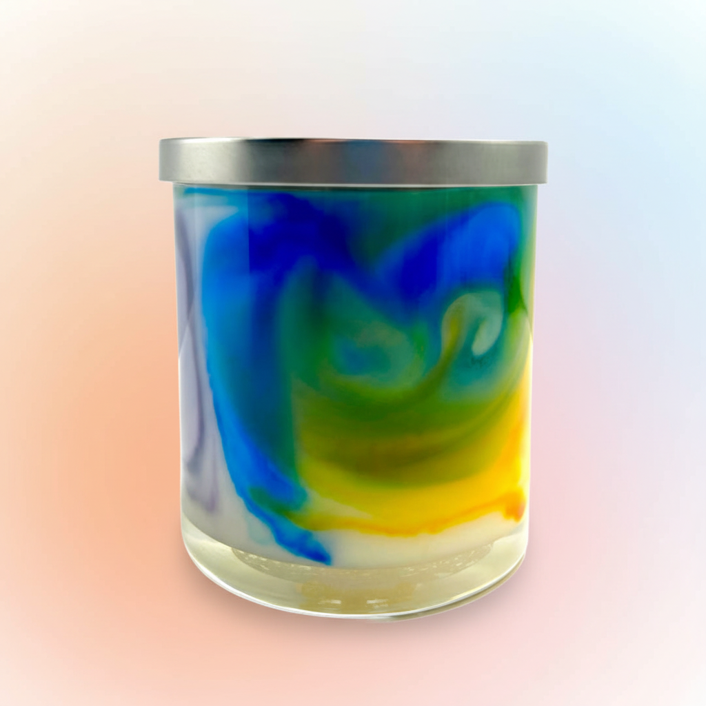 Loopy Fruit Candle with Bright Background