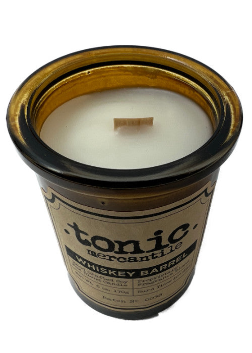 Whiskey Barrel Candle - 6oz - Tonic Mercantile