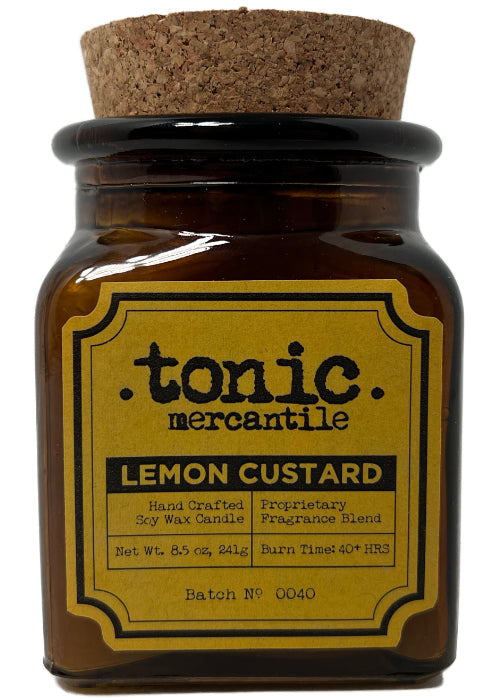 Lemon Custard Candle - Square 8.5oz - Tonic Mercantile