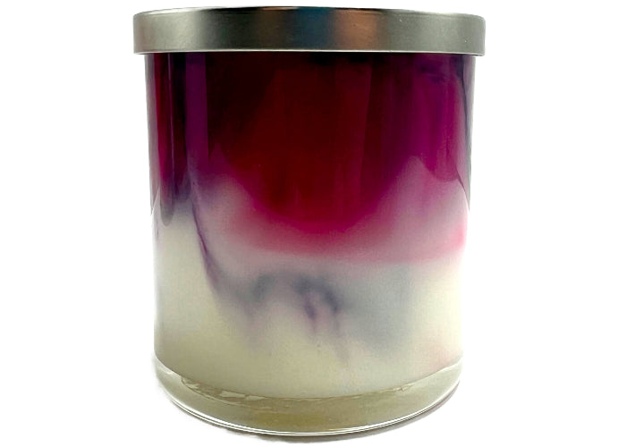 Cashmere Plum & Vanilla Tie Dye Color Swirl Candle - 9oz - Tonic Mercantile