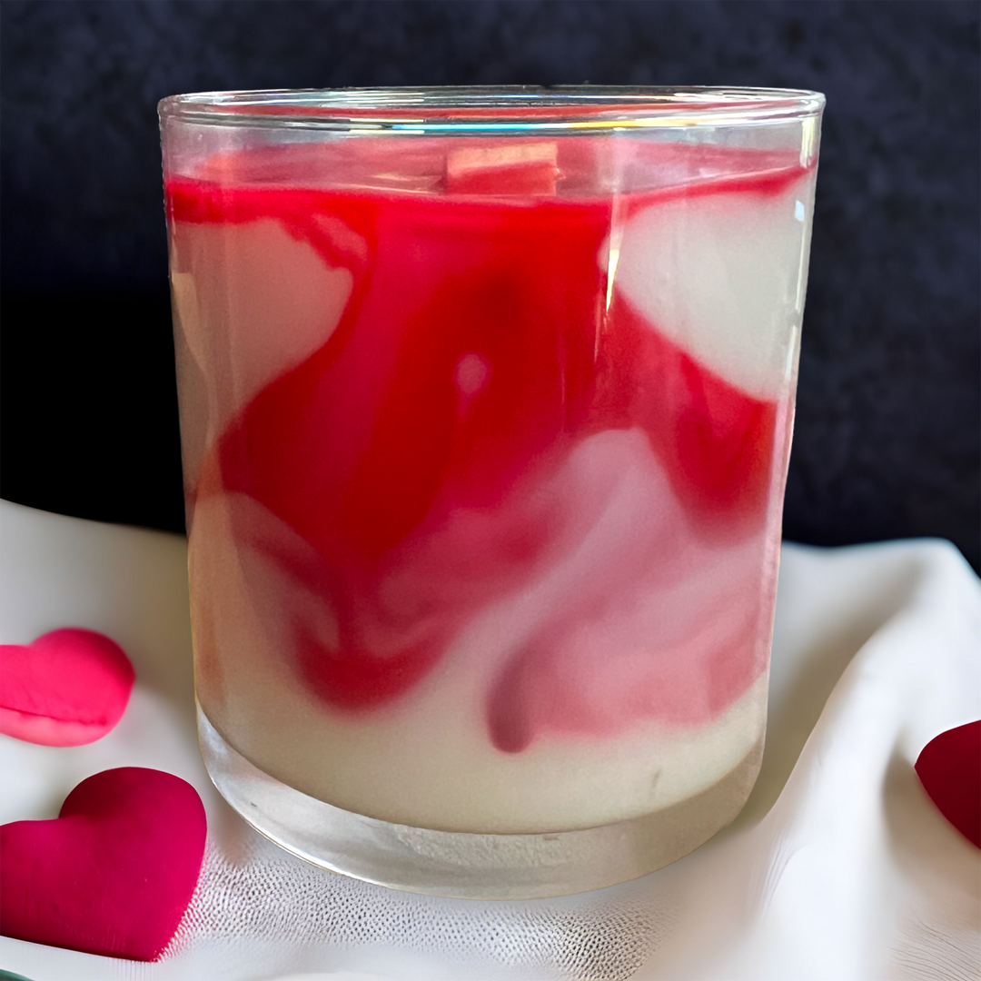 Be My Valentine's Day Marbled Candle - 9oz