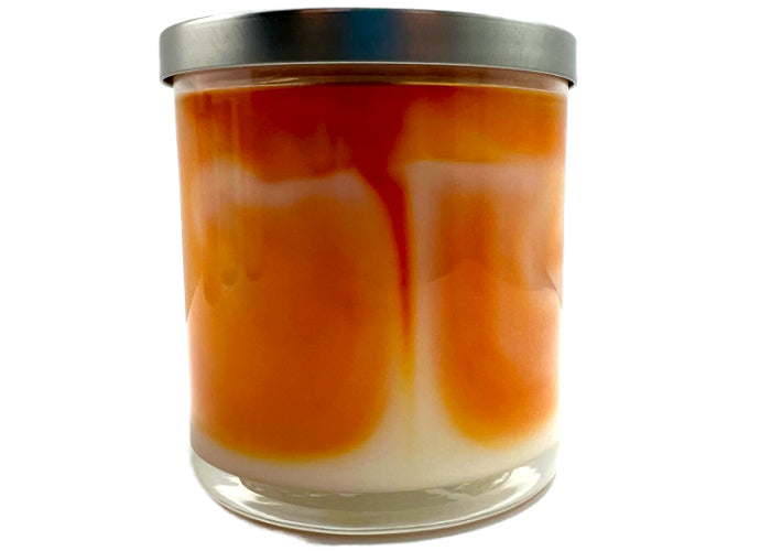 Orange Creamsicle Tie Dye Color Swirl Candle - 9oz - Tonic Mercantile